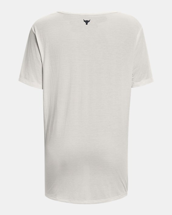 Project Rock Completer T-Shirt mit tiefem V-Ausschnitt für Damen, White, pdpMainDesktop image number 8